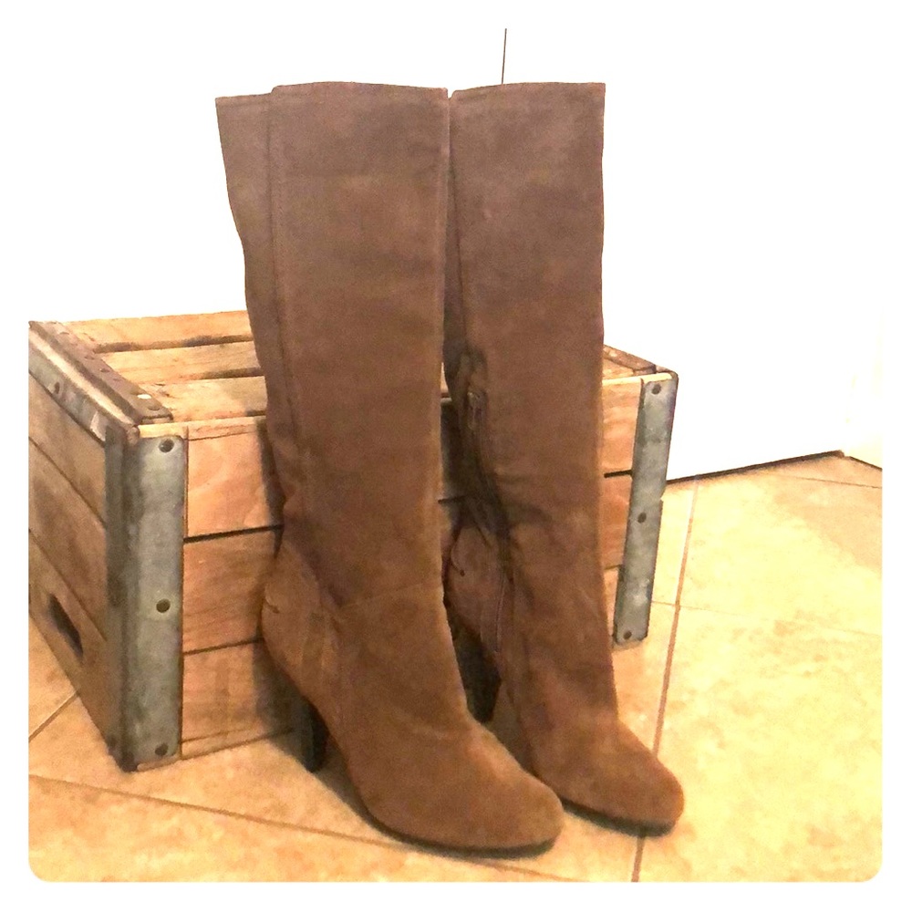 Jessica Simpson Brown Suede Knee-High Boots